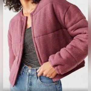 Urban Outfitters (UO) Out From Under Plum Puff Jacket